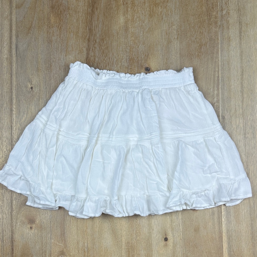 Princess Polly White Tiered Ruffle Mini Skirt